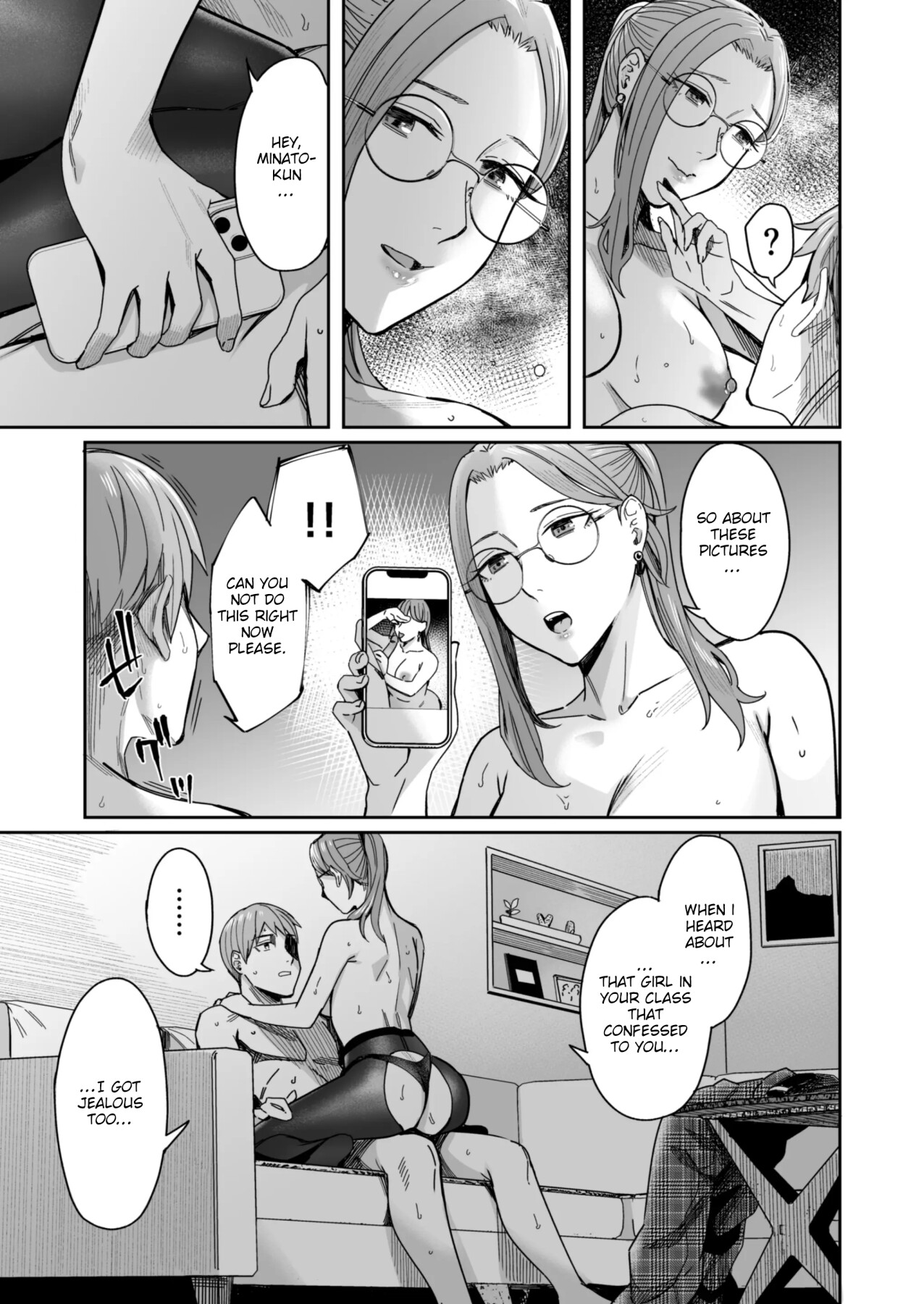Hentai Manga Comic-A Story About How I Got Sent Lewd Selfies From A Woman I Didn't Know-Read-69